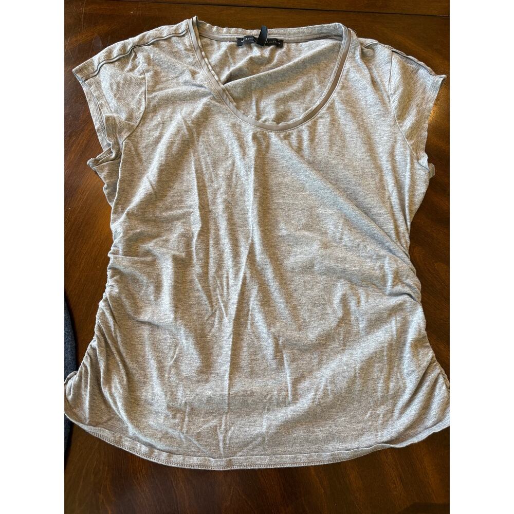 Lot of 6 WHBM Women Mixed Tees Blouse Pleated Skirt Striped Casual Size Large 12 - Picture 6 of 16